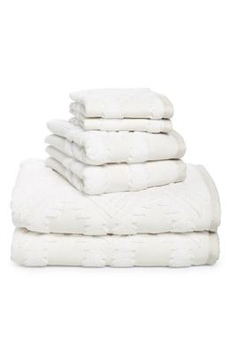 Everplush 4-Piece Marble (White and Grey) Cotton Quick Dry Hand Towel (Chip  Dye Towels) in the Bathroom Towels department at