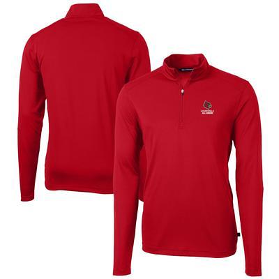Men's Cutter & Buck Black Louisville Cardinals Alumni Logo Rainier  PrimaLoft Eco Insulated Full-Zip Puffer Jacket