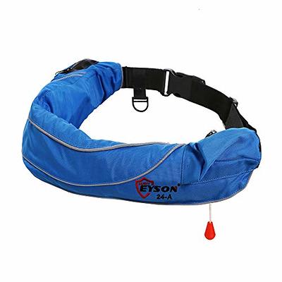 Eyson Inflatable Life Jacket Life Vest Life Ring Belt Pack Waist Bag  Automatic