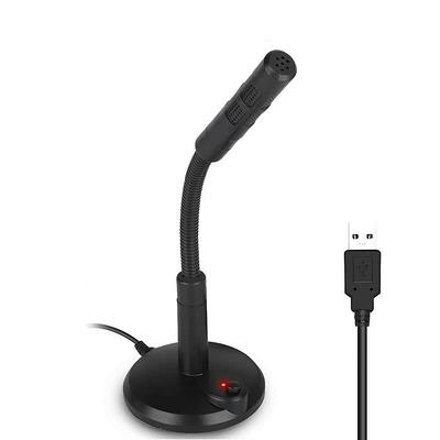 Caattiilaa USB Microphone - Professional Recording Microphone,  192KHZ/24Bit, Pop Filter, Boom Arm Set, Easy Installation, Compatible with  PC, Laptop