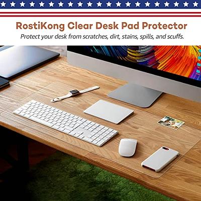 RostiKong Upgraded Clear Desk Pad Blotter 17'' x 36'' Transparent