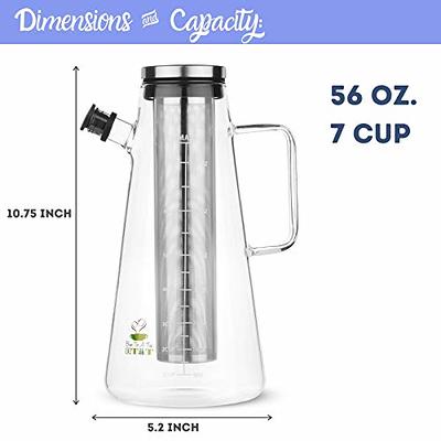 BTaT- Cold Brew Coffee Maker, Iced Coffee Maker, 2 Liter (2 Quart, 64 oz),  Iced Tea Maker, Cold Brew Maker, Tea Pitcher, Coffee Accessories, Iced Tea  Pitcher, Cold Brew System - Yahoo Shopping