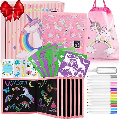 Buy DIVUE Kids Erasable Doodle Book, Art Book, Drawing Book, Reusable  Drawing Pads with 12 Watercolor Pens