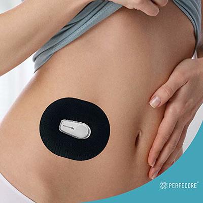 NuBliss Dexcom G6 Adhesive Patches - 25 Count Black Waterproof Tape for G6 Sensor - Pre-Cut CGM Secure Skin Adhesion Patches Lasts Up to 14 Days 
