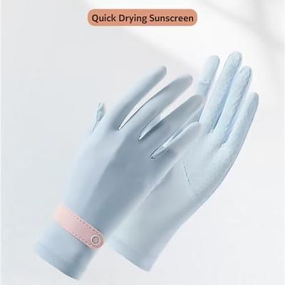 OHRAIN Women UV Sun Protection Gloves Full Finger Touchscreen Cycling Gloves  Anti-Slip Bike Glove for Fitness Training Light Grey - Yahoo Shopping