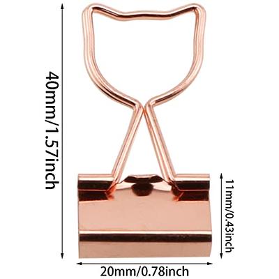 Extra Large Binder Clips 2 Inch (6 Pack), Paper Clamps for  Office and School, Rose Gold : Office Products