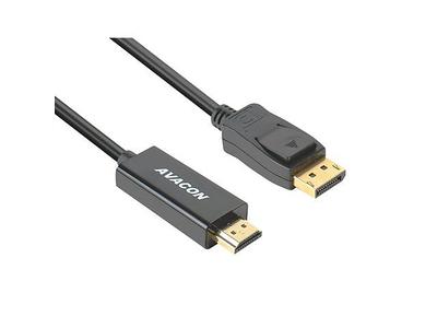 DisplayPort to HDMI 15 Feet Gold-Plated Cable, Avacon Display Port to HDMI  Adapter Male to Male Black : : Electronics