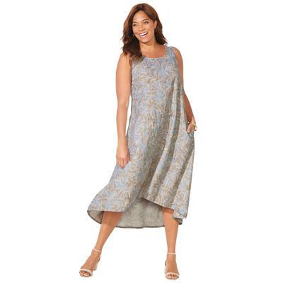 Linen Blend Plus Size Dresses for Women