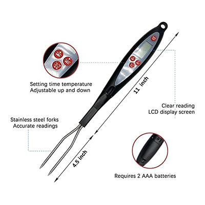 Vivicreate Meat Food Instant Read BBQ Garden Kitchen Outdoor Camping Cooking  Grill Digital Fork Thermometer​ Digital HT-D020 - Yahoo Shopping