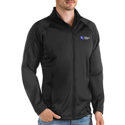 Men's Antigua Steel Detroit Lions Links Full-Zip Golf Jacket