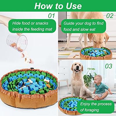 Vivifying Snuffle Mat for Dogs, Enrichment Dog Puzzle Toys for Slow Eating  and Keep Busy, Adjustable Dog Sniff Mat Encourages Natural Foraging Skills