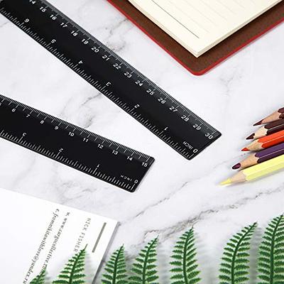 eBoot Plastic Ruler Straight Ruler Plastic Measuring Tool 12 Inches and 6  Inches, 2 Pieces - Yahoo Shopping