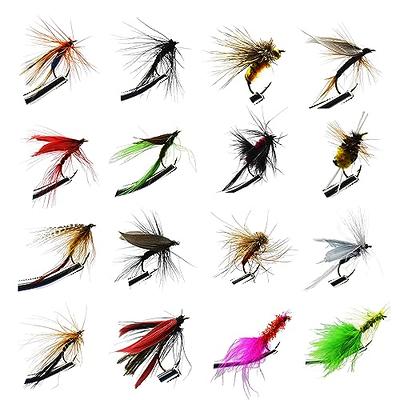  BASSDASH Fly Fishing Assorted Flies Kit, Pack Of 64