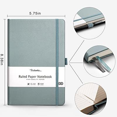 HIUKOOKA Lined Notebook Journal,320 Pages B5 Softcover Large Notebook for  Work, 100gsm Thick Paper Leather Journal for Writing Office School  Business,With Inner Pocket,7.6'' X 10'' - GrayBlue - Yahoo Shopping