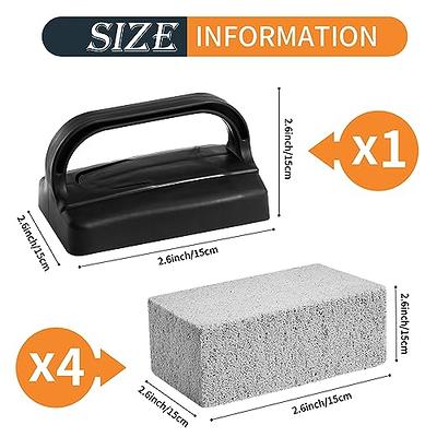 Heavy Duty Grill Cleaner, Grill Cleaning Bricks with Handle, Pumice Griddle  Clea