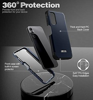SURITCH Clear Case for iPhone 12 Pro Max (Only) 6.7-inch, [Built-in Screen  Protector] Full Body Protective Shockproof Bumper Rugged Phone Cover for