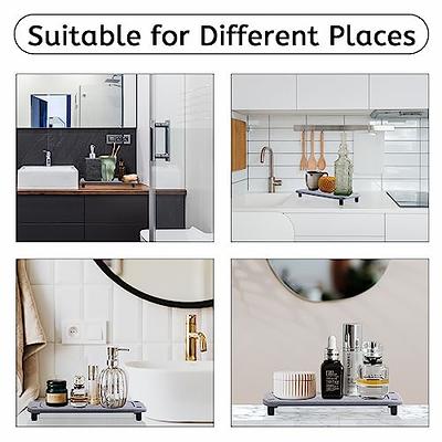 DISCHOOL Instant dry sink organizer, lifestyle bathroom countertop sink tray  for soap bottles. Fast drying stone bathroom sink tray/bathroom sink caddy  - Yahoo Shopping