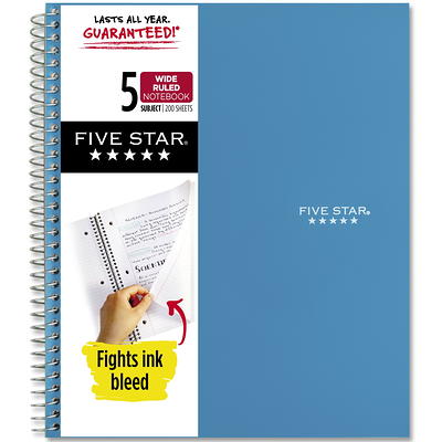 Five Star Notebook, Digital Study App, 1 Subject, College Ruled, Coral  (820026KS0-WMT-MOD) 