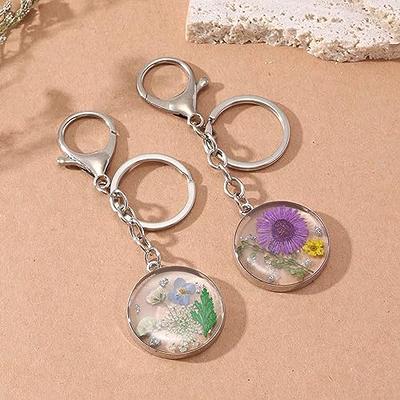 Keychain Key Ring Flower Women, Flower Keychain Keyring