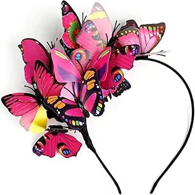 BARTOSI Butterfly Fascinator Hat Monarch Butterfly Headband Crown Tea Party  Halloween Costume Headpiece for Women and Girls Wedding - Yahoo Shopping