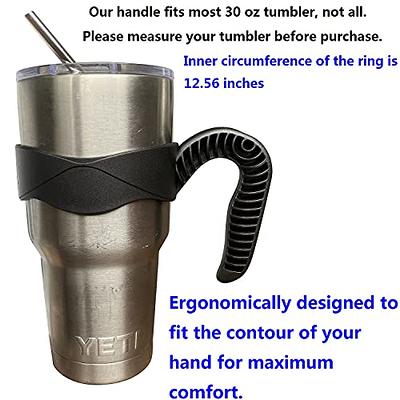 ALIENSX Tumbler Handle for YETI 30oz Rambler Cup, Anti Slip Travel Mug Grip  Cup Holder for Stainless Steel Tumblers, Yeti, Ozark Trail, Sic and More