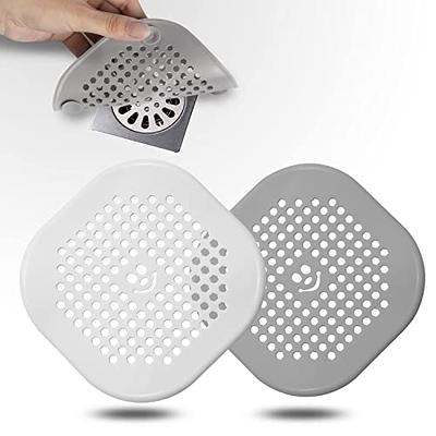 OXO Shower & Bath Tub Drain Protector, Gray, Silicone & Stainless Steel