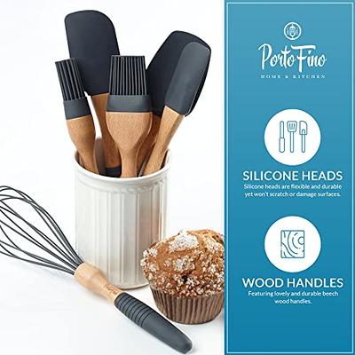Pranski kitchen utensils set-12 pieces silicone cooking utensils set (dishwasher  safe) 392f heat resistant spatula