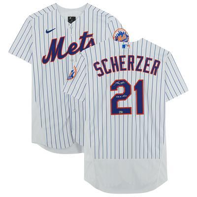 Max Scherzer New York Mets Autographed White Nike Authentic Jersey