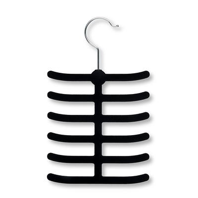 Honey-Can-Do HNG-01884 Thin Non-Slip Velvet Hangers, Black, 50-Pack