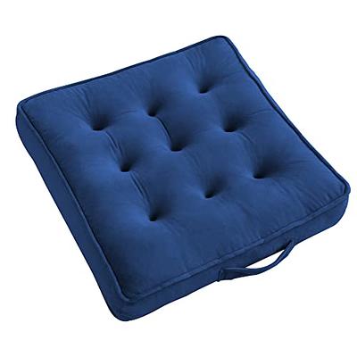  Geetery 12 Pcs Floor Pillows Meditation Square Large Pillow  Bulk Flexible Seating Thick Floor Cushions 15.7'' Colorful Tufted Sitting  Mat Seat for Adults Kids Tatami Classroom Chair Yoga Living Room 