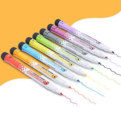 12 Colors Magnetic Dry Erase Markers Pen Whiteboard Fine Tip for Fridge Boards