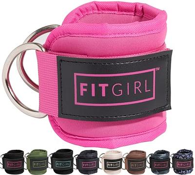 FITGIRL Ankle Strap for Cable Machines and Resistance Bands, Work Out Cuff  Attachment for Home & Gym, Booty Workouts - Kickbacks, Leg Extensions, Hip