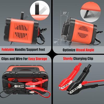 Battery Charger, 10A Car Battery Charger, Upgraded Automotive