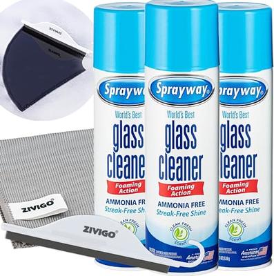 Sprayway Glass Cleaner, Foam Action, 19 Fl Oz, 3 Pack, Bundled With 1  Microfiber Cleaning Cloth And 1 Window Squeegee, - Yahoo Shopping