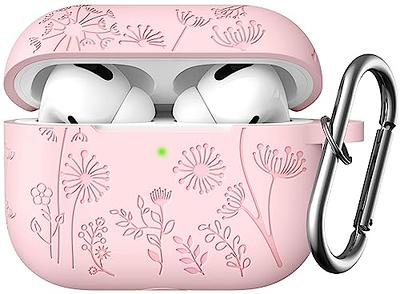 R-fun AirPods Case Cover, Soft Silicone Protective Cover with Keychain for  Women Men Compatible with Apple AirPods 2nd 1st Generation Charging Case