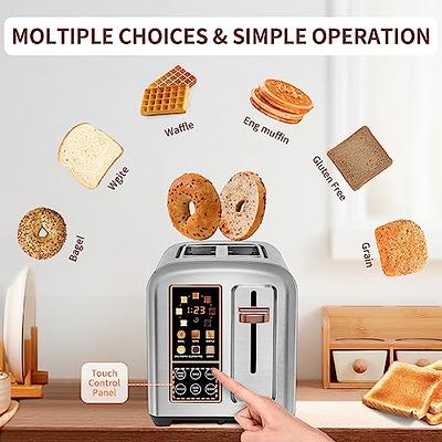 BELLA 4 Slice Toaster with Auto Shut Off - Extra Wide Slots & 4 Slice,  White