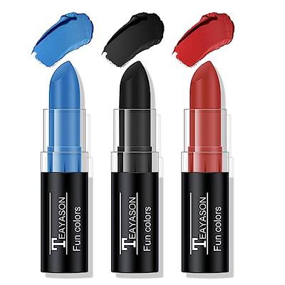 BOBISUKA Blue Face Body Paint Stick Dark Blue Eye Black Sticks for Sports  Water Based Face Painting Kit Quick Drying Foundation Makeup for Halloween