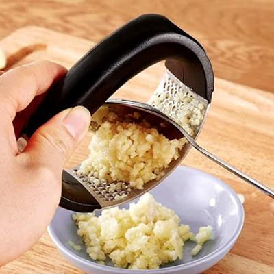 Ourokhome Garlic Grinder Onion Chopper, 2 in 1 Manual Food Processor