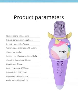 Toys for 3-16 Years Old Girls Gifts,Karaoke Microphone for Kids Age 4-12,Best Fun Christmas Birthday Gifts for 5 6 7 8 9 10 11 Years Teens Girl Boys(