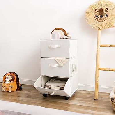 GRANNY SAYS 3 Drawer Storage Organizer, Dresser for Bedroom, Foldable  Rolling Storage Cart with Drawers, Storage Drawers for Clothing, Beige -  Yahoo Shopping