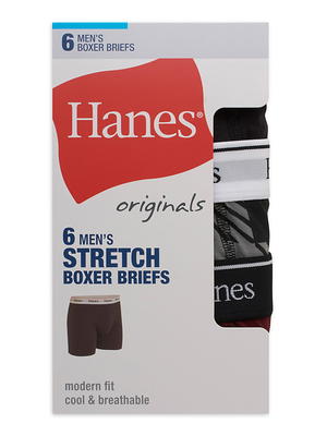 Hanes Womens Originals Breathable Stretch Cotton Hi-Legs Briefs