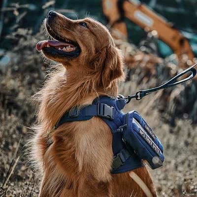 OneTigris Large Tactical Dog Harness, No Pulling Adjustable Dog Vest  Harness, Heavy Duty Dog Harness with Handle, Large Hook and Loop Panels for  Patch