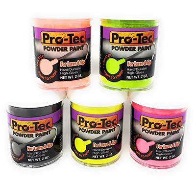 Welch Products 5 x 2oz Pro-Tec Jigs and Lures Powder Paints, Jig Head  Fishing Paint