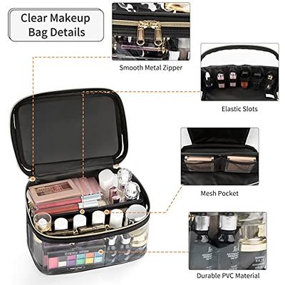 Portable Cosmetic Bag Makeup Case Transparent Mesh Storage