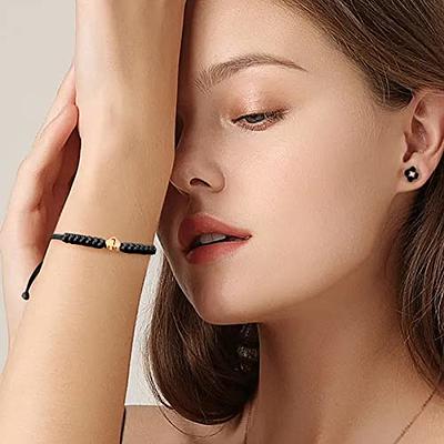 Letter E Charm Bangle Bracelet