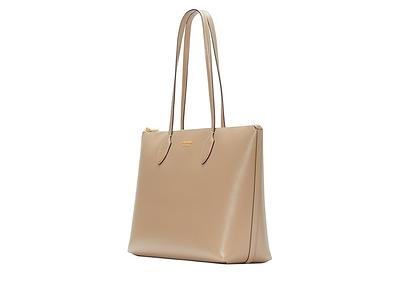 Kate Spade New York Large Bleecker Leather Tote in Timeless Taupe