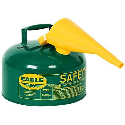 Eagle Manufacturing 2.5 Gallon Type I Green Steel Oil Safety Can with Flame  Arrester and Funnel UI25FSG - Yahoo Shopping