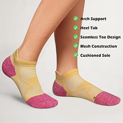 Gonii Ankle Socks Womens Running Athletic No Show Socks Cushioned 5-Pairs  at  Women's Clothing store