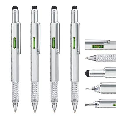 Multitool Pen Set with LED Light, Touchscreen Stylus, Ruler 
