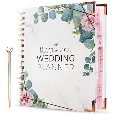 Wedding Planner Book & Organizer - The Complete Planner, Pink Faux